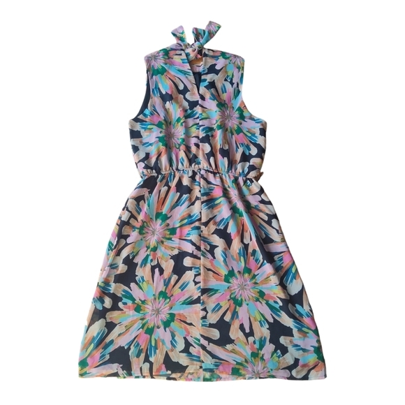 Sweet Pea New York by Stacy Frati Size Small Floral Halter Midi Dress - Picture 7 of 7